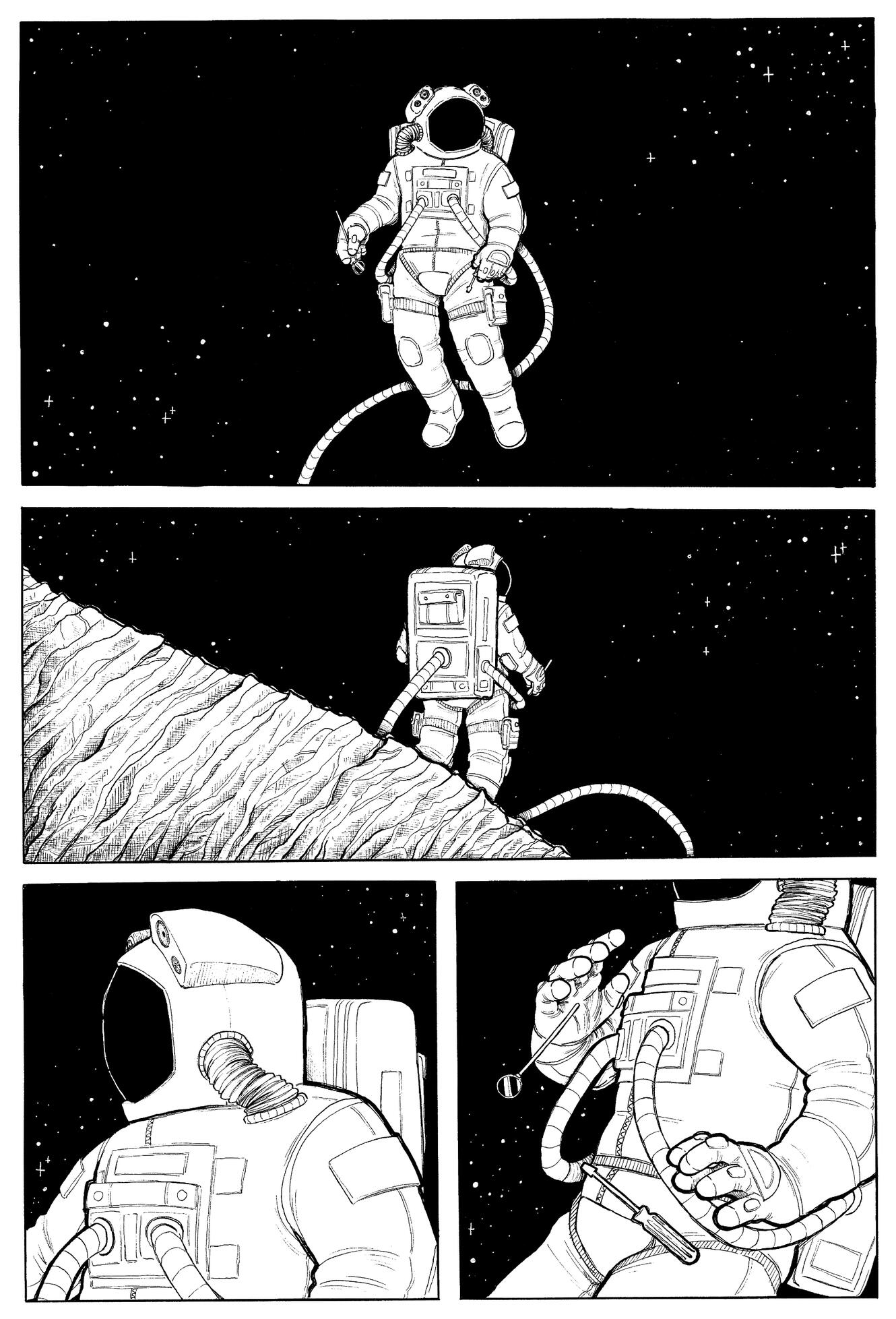 Wormhole Page 2 - Pen and Ink