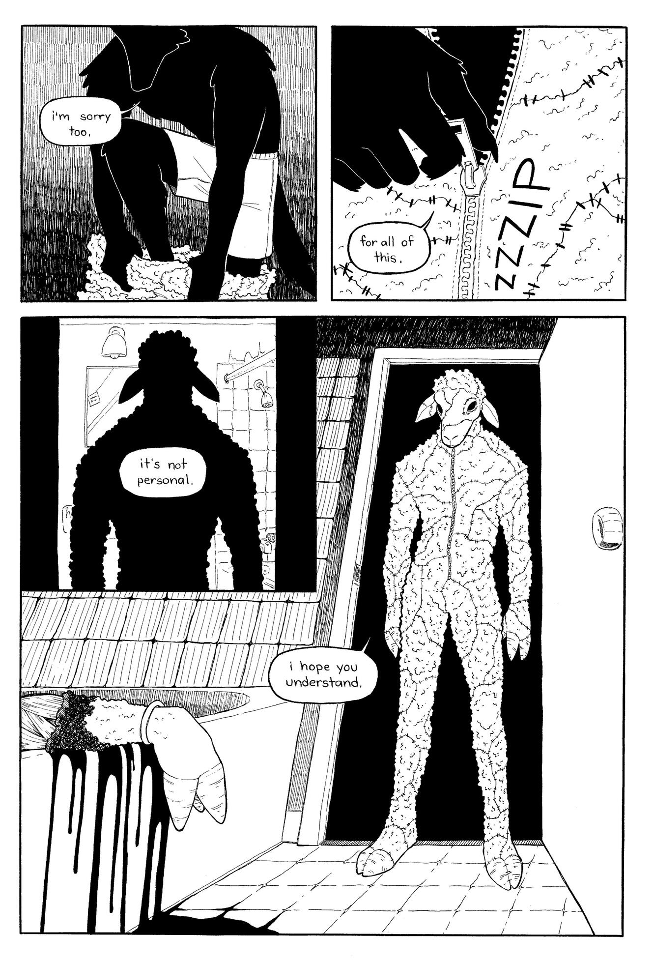 Fleece Page 5 - Pen and Ink