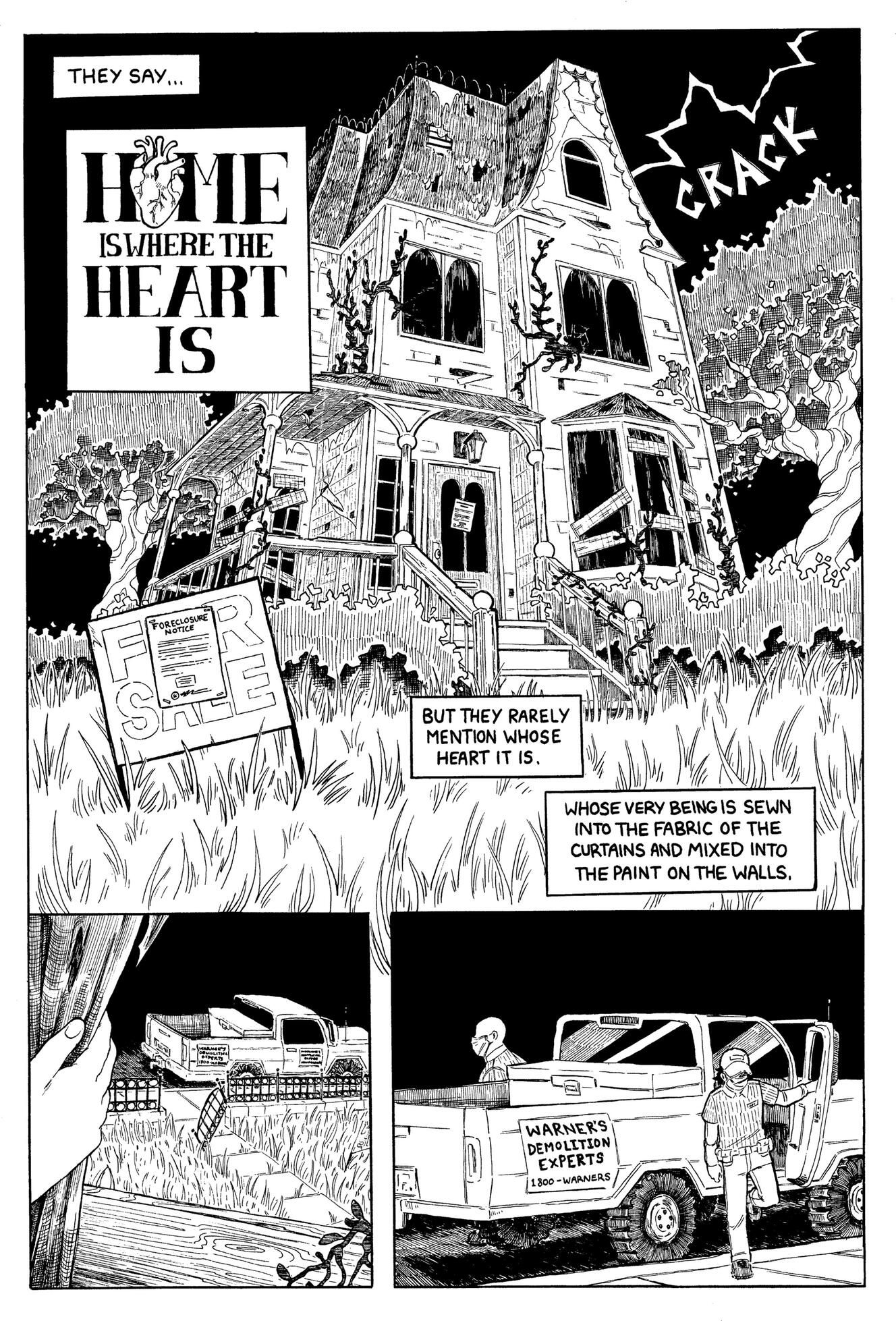 Home is Where The Heart Is Page 1 - Pen and Ink