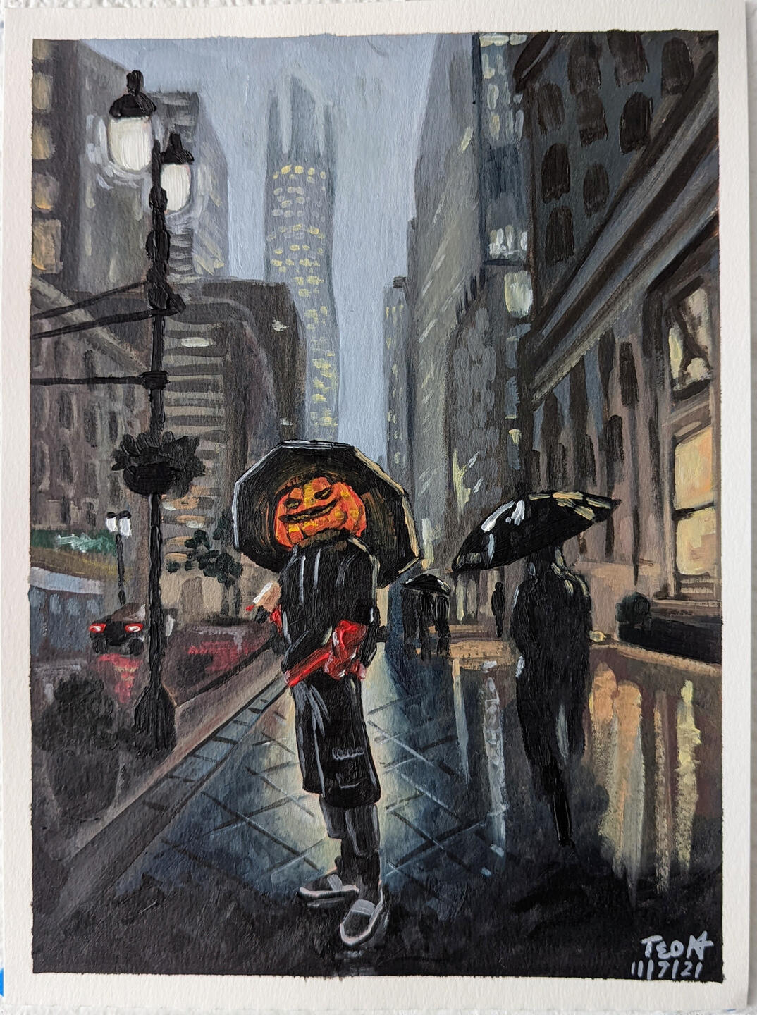 Pumpkin Boy - Oil Paint