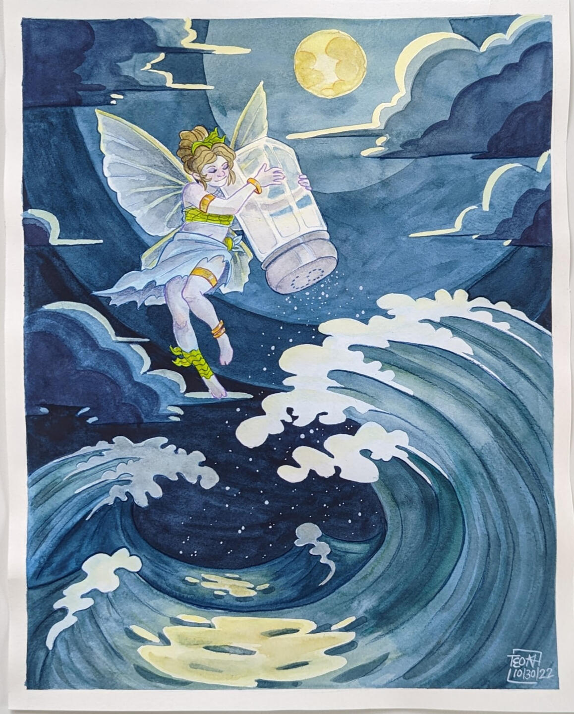 Sea Salter - Watercolor and Colored Pencil