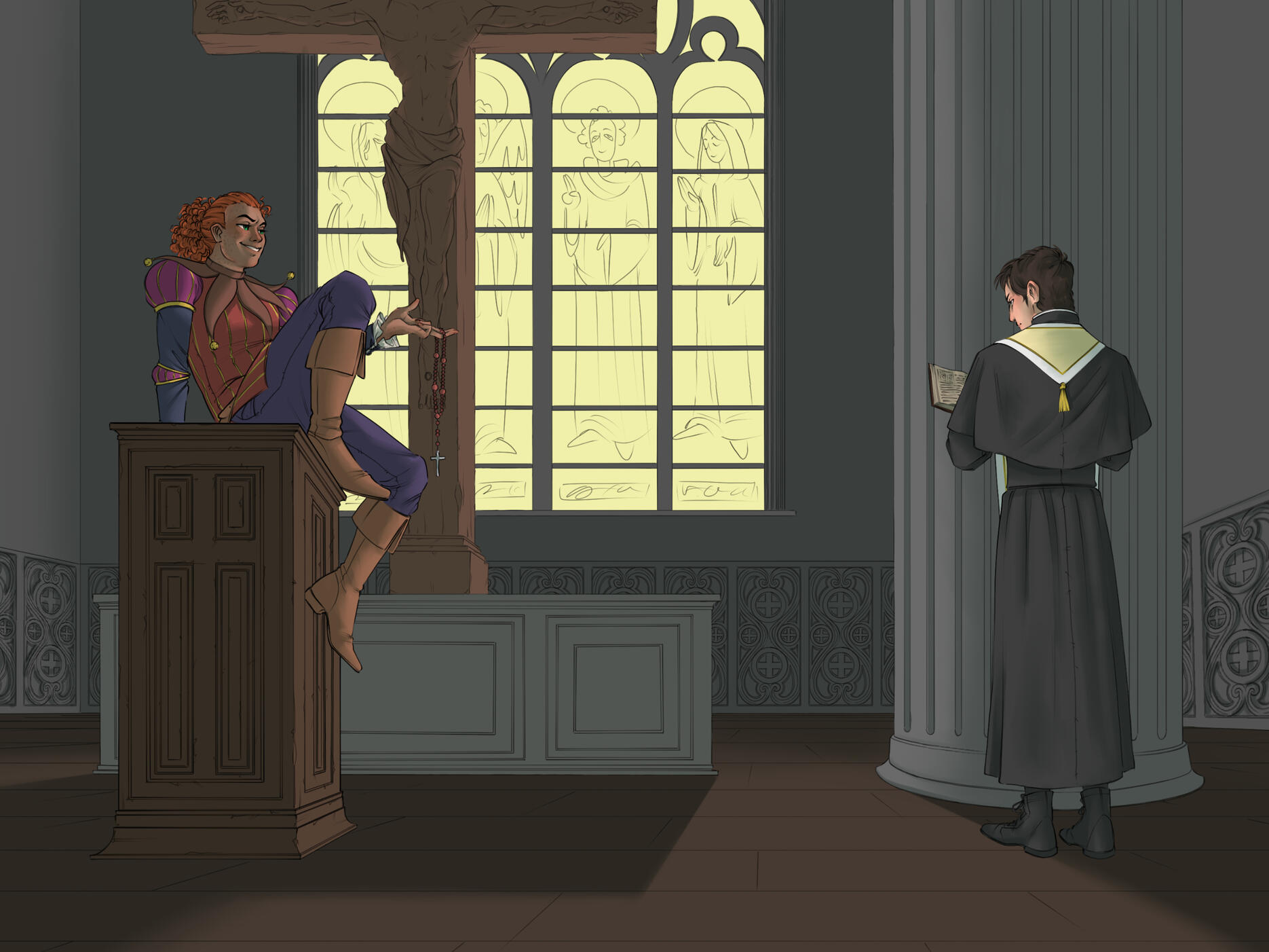 Jester and Priest WIP